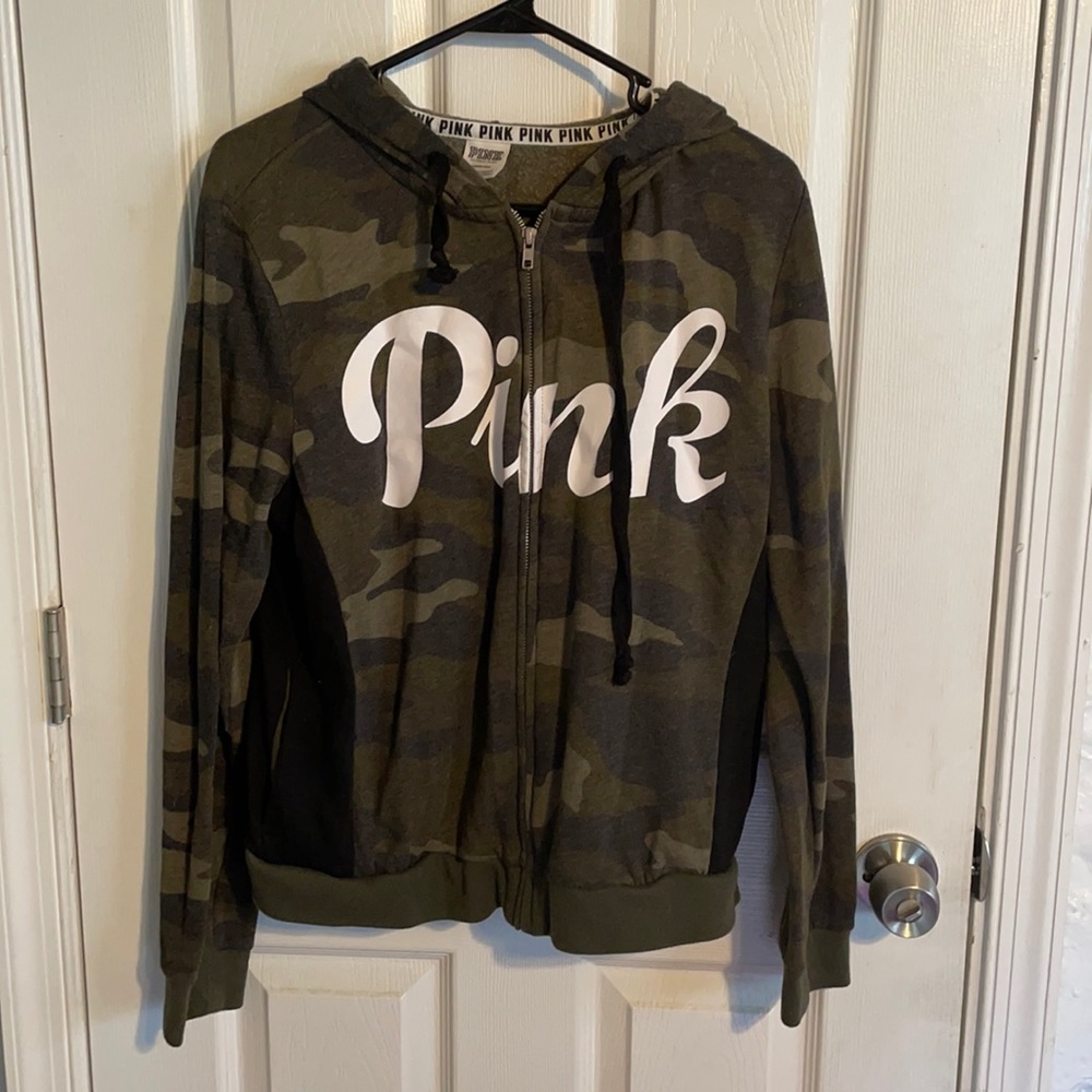 Camo Pink zip hoodie